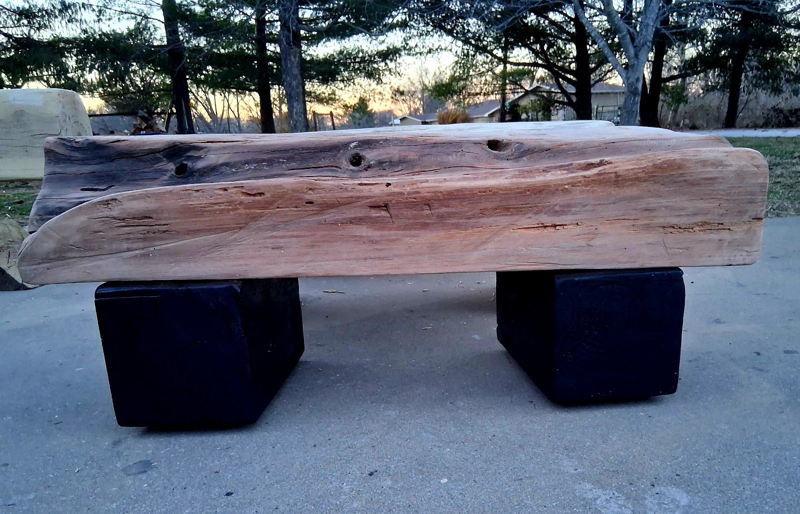 Wabi-Sabi Block Bench