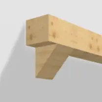 Straight corbels - clean triangular support brackets